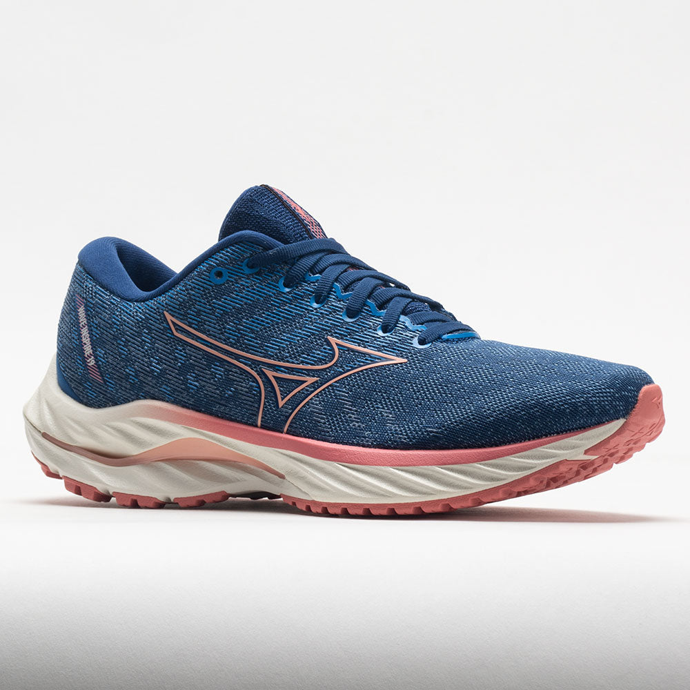 Mizuno Wave Inspire 19 Women's  Blue Quartz/Peach Bud