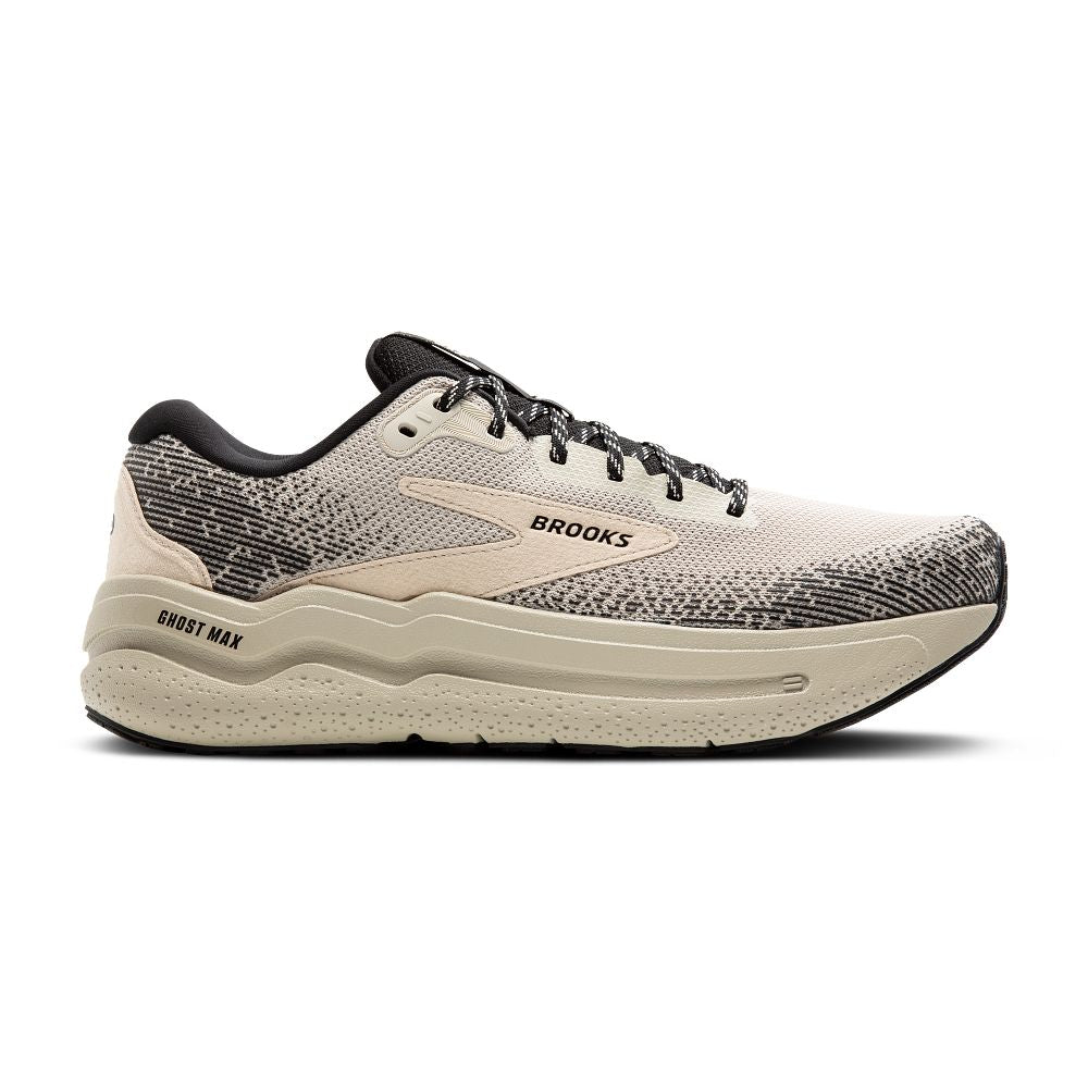 Men's Brooks Ghost Max 2, Pelican/Pelican/Black, 9.5 D Medium