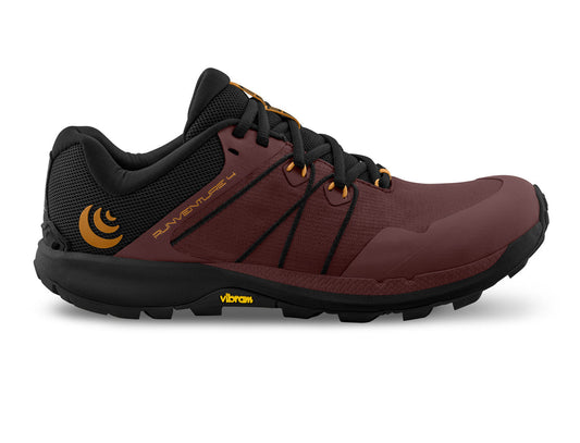 Men's Topo Athletic Runventure 4, Garnet/Black, 10.5 D Medium