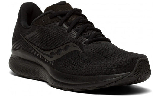 Men's Saucony Ride 14, Triple Black, 12 D Medium