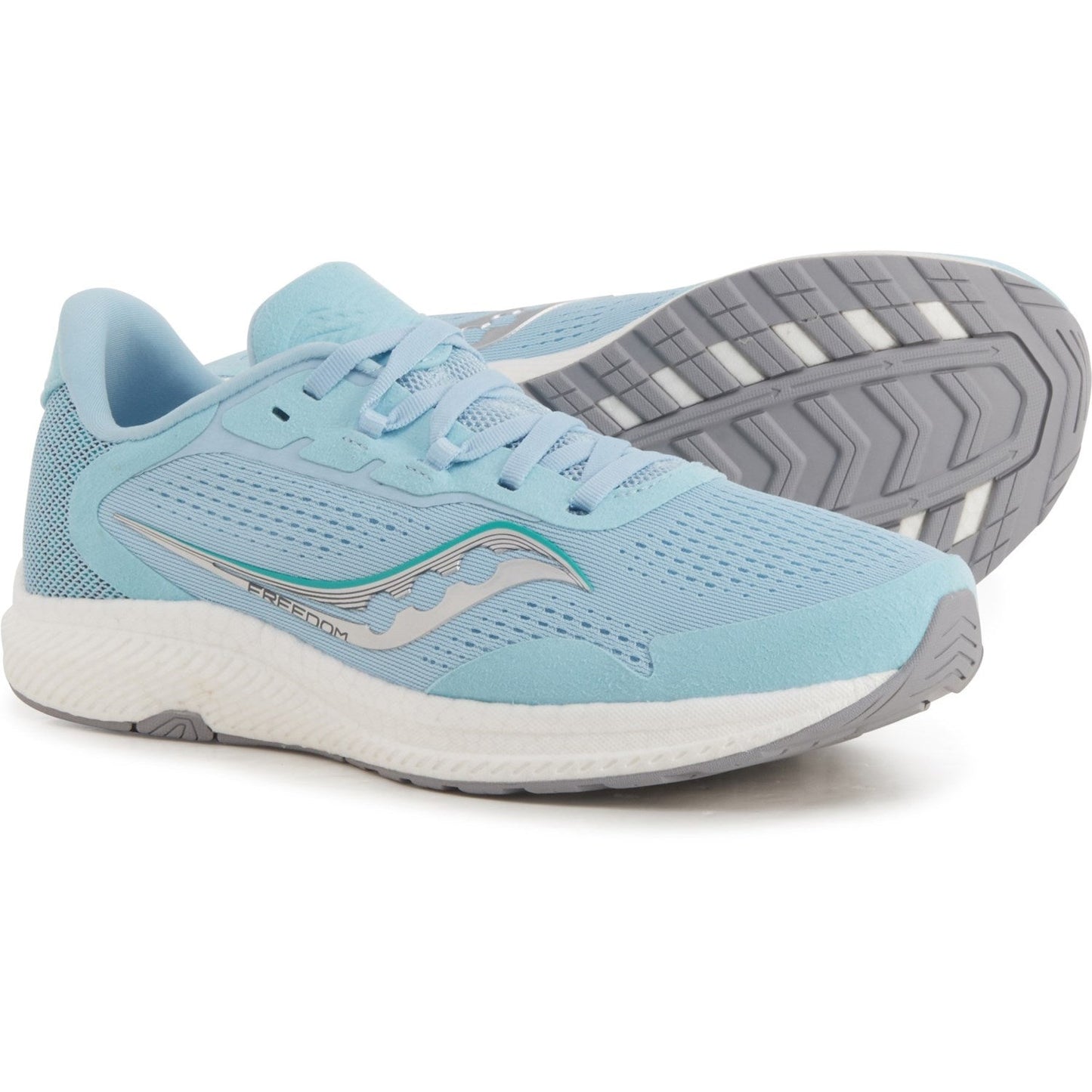 Women's Saucony Freedom 4, Powder/Jade, 7.5 B Medium