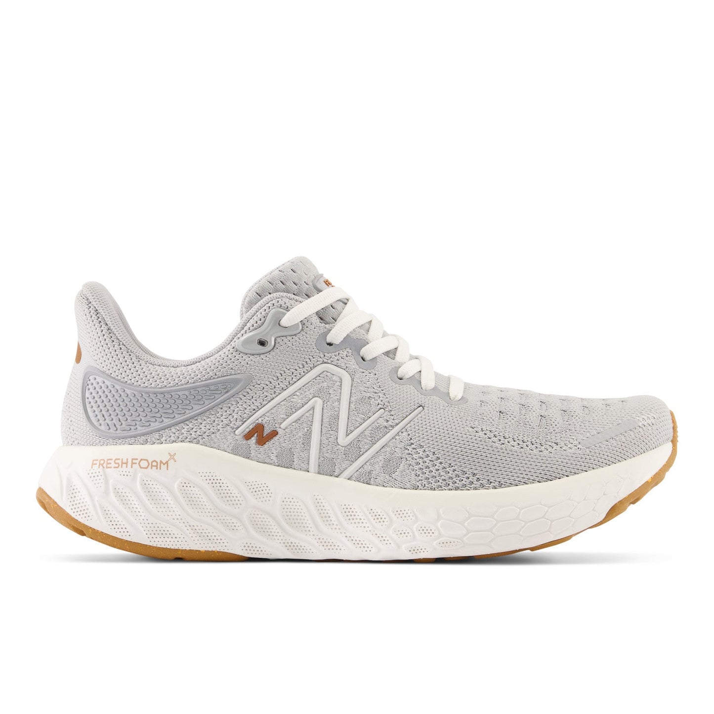 Women's New Balance Fresh Foam X 1080v12, Aluminum Grey/Sea Salt/Copper Metallic, 6 B Medium
