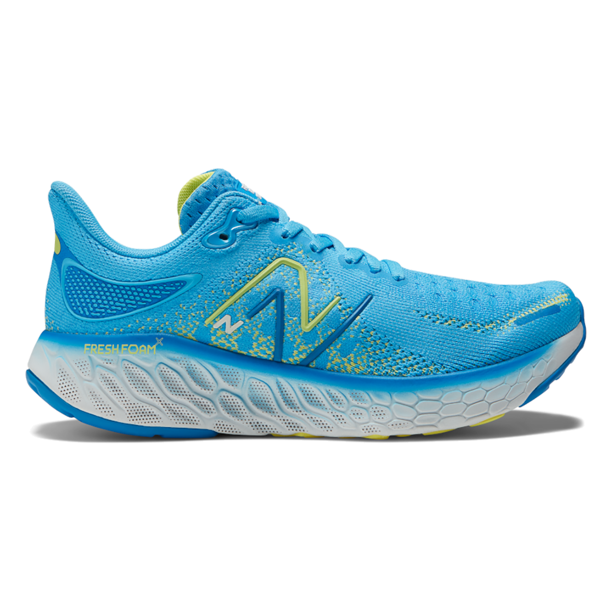 Women's New Balance Fresh Foam X 1080v12, Vibrant Sky/Lemonade/Serene Blue, 9 B Medium