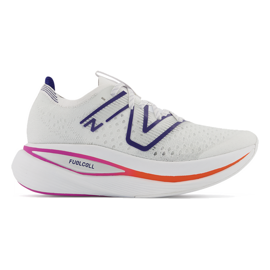 Women's New Balance FuelCell Supercomp V2, White/Victory Blue, 8.5 B Medium