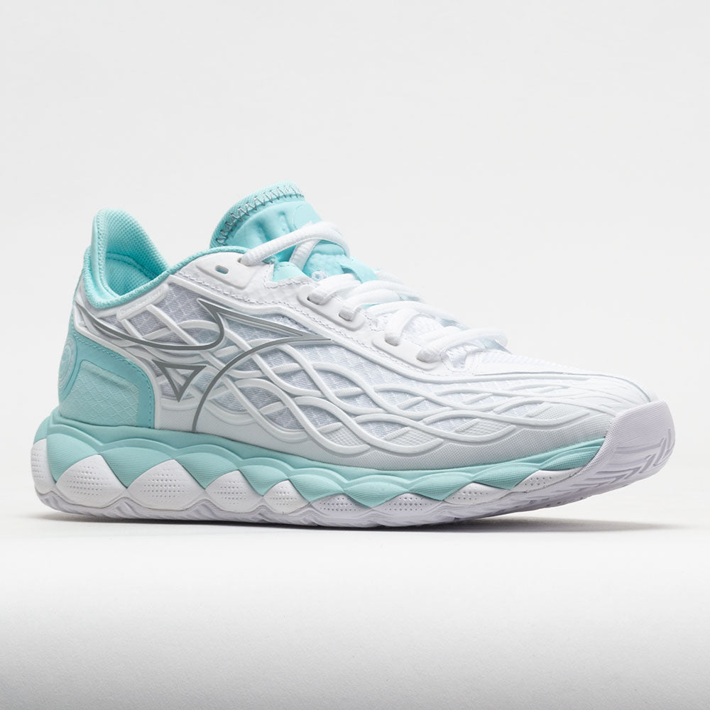 Mizuno Wave Enforce Tour AC Women's  White/Tanager Turquoise